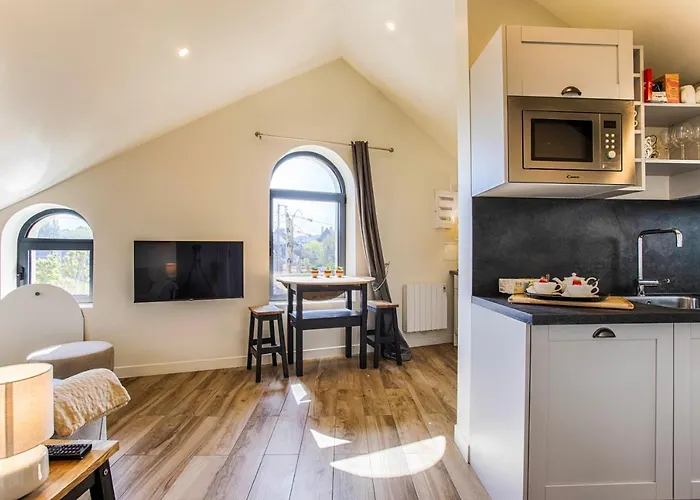 Beau L.o.f.t. Sous Les Toits - Vue Sur 2 A 4 Personnes - La Vague 公寓